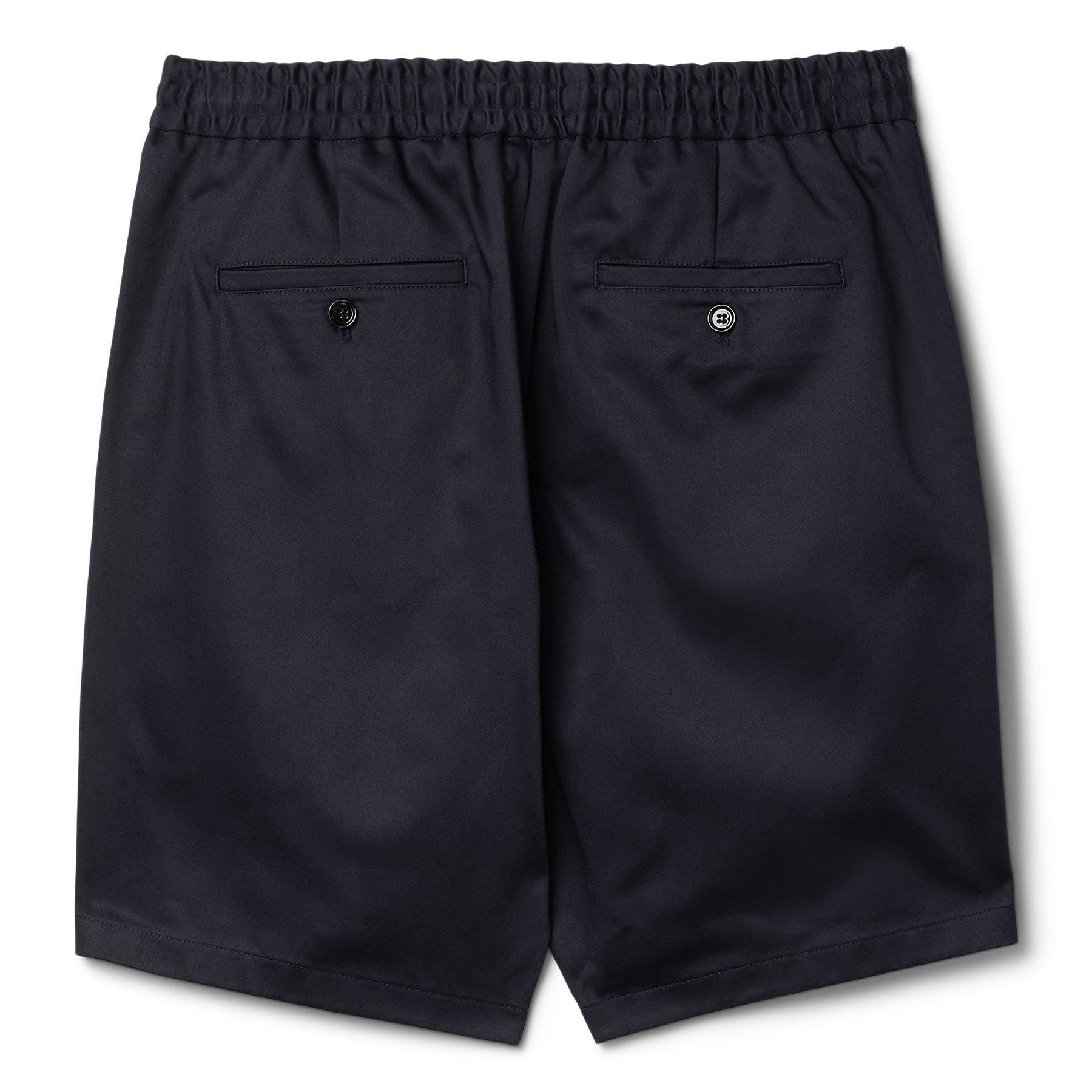 AMI Elasticated Waist Shorts (Navy Blue) Trousers