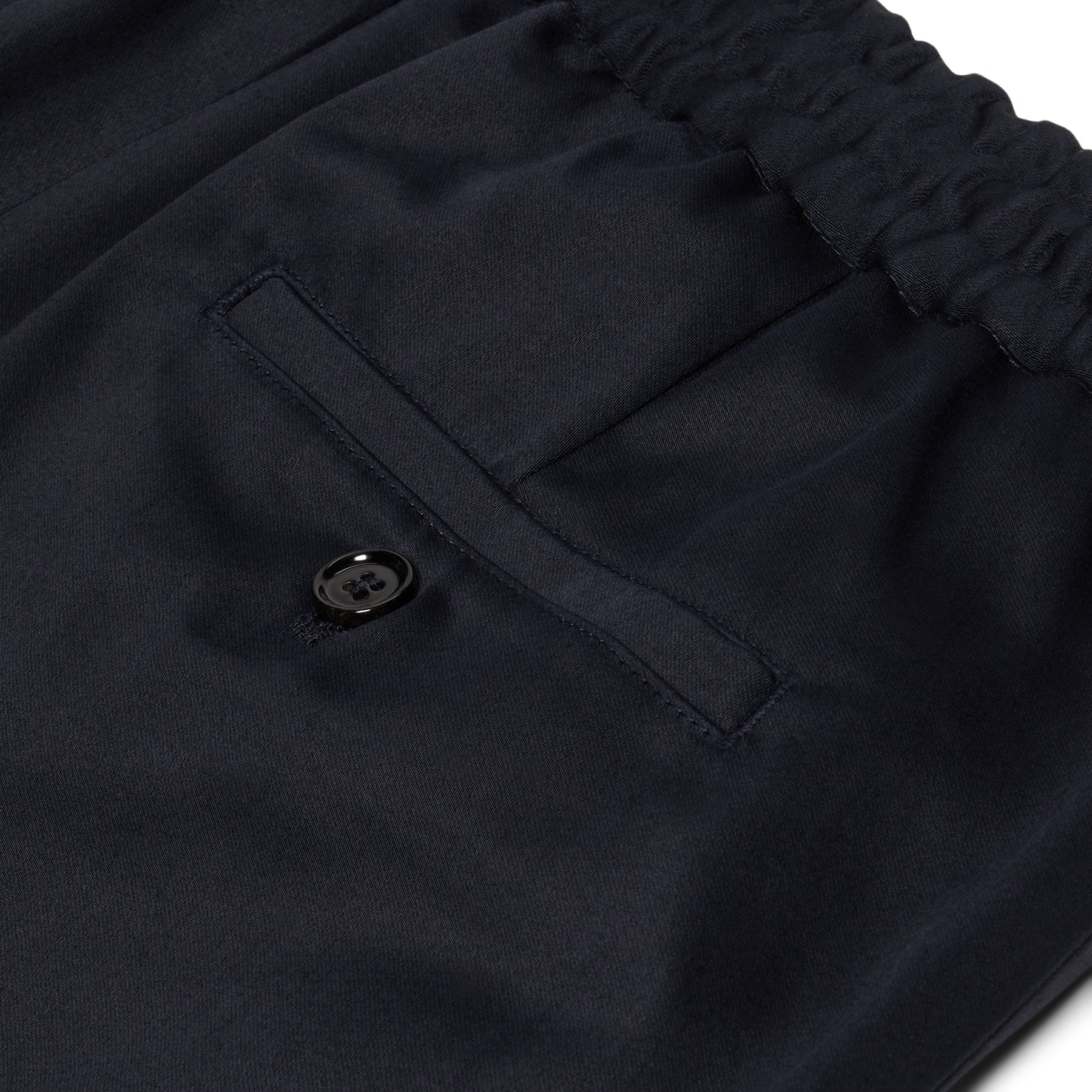 AMI Elasticated Waist Shorts (Navy Blue) Trousers