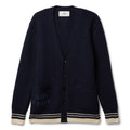 AMI Ribbed Cardigan (Navy blue) Top