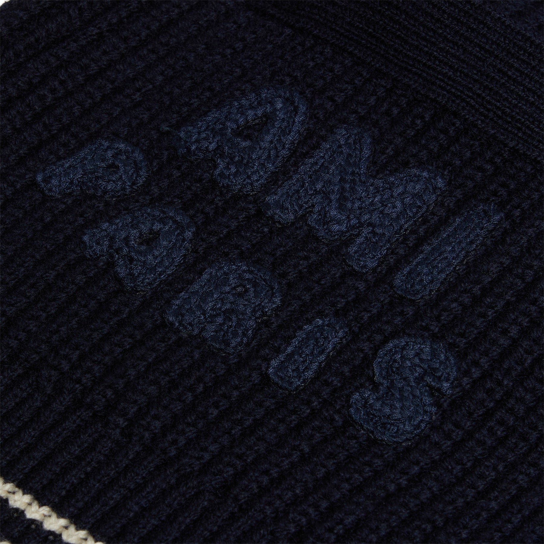 AMI Ribbed Cardigan (Navy blue) Top