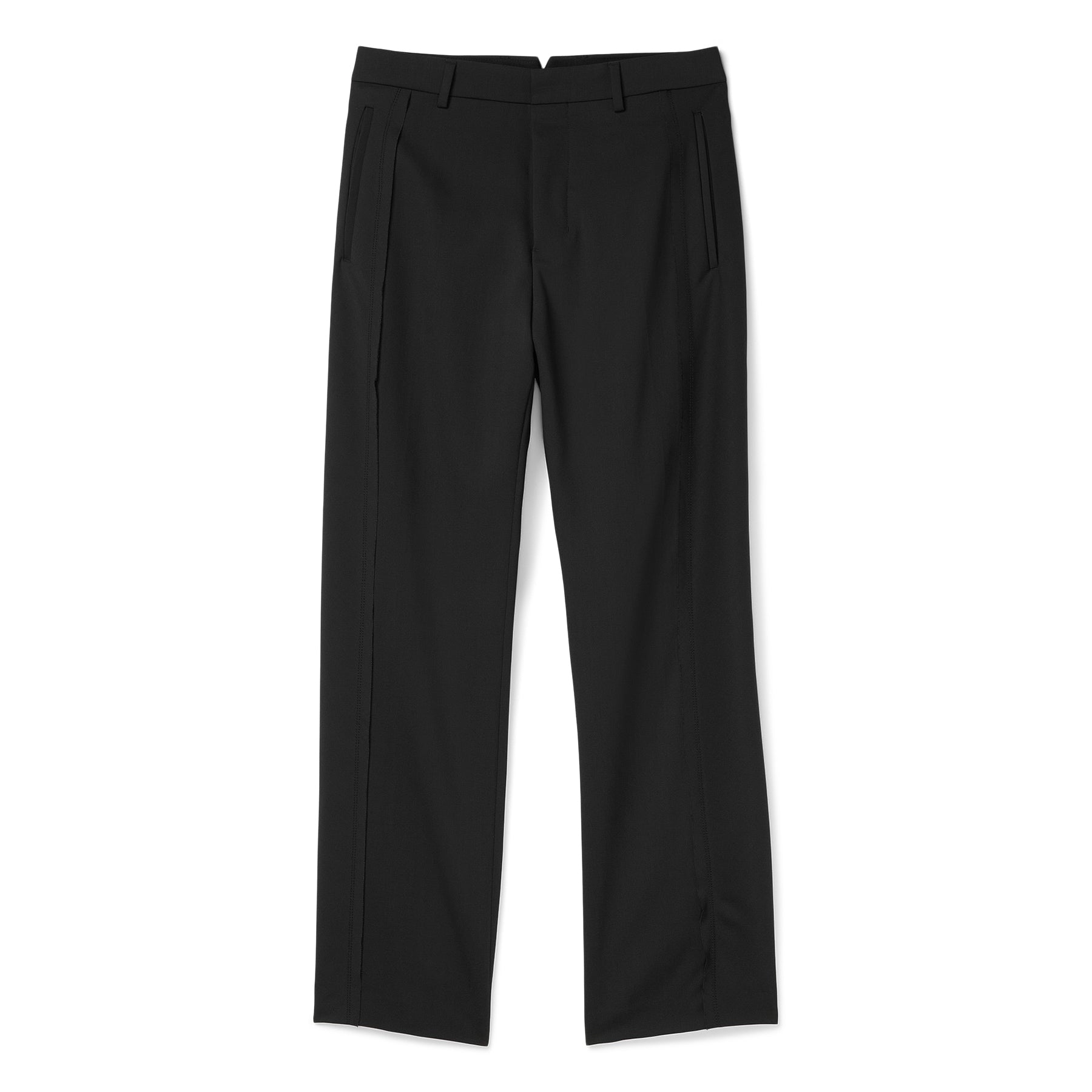 AMI  Wool Elasticated Waist Pant (Anthracite) Trousers