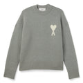 AMI ADC Alpaca Crewneck Sweater (Grey/Off white) Top