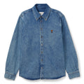 AMI ADC Cotton Button-Down Shirt (Blue) Top