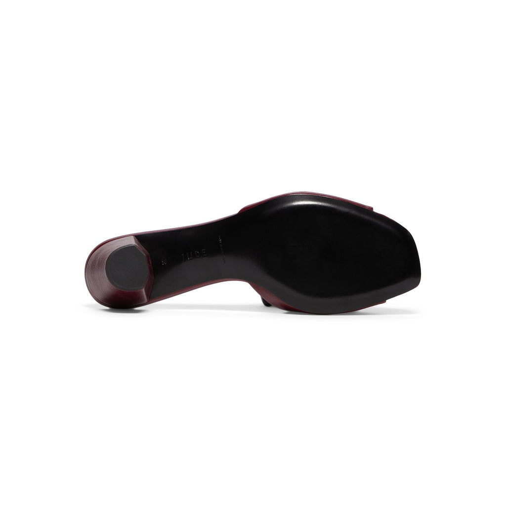 jude-taina-ss25ho012rd002ll001-bordeaux-leather  Footwear