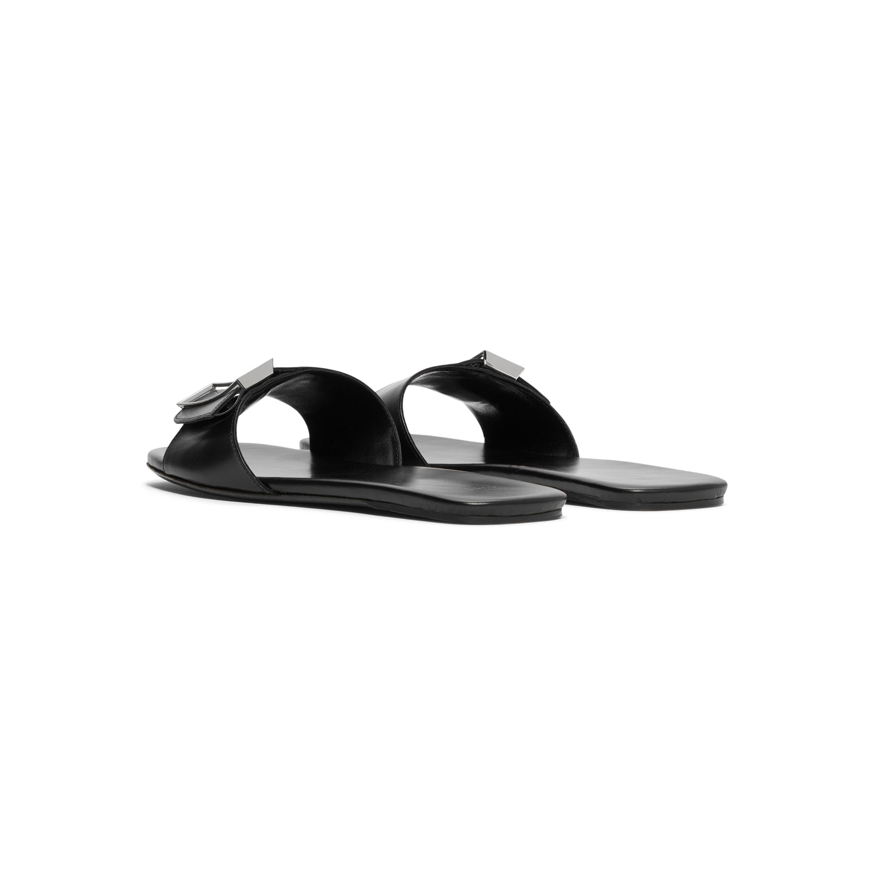 jude-floor-flat-ss25fo006bk001cl014-black-leather  Footwear