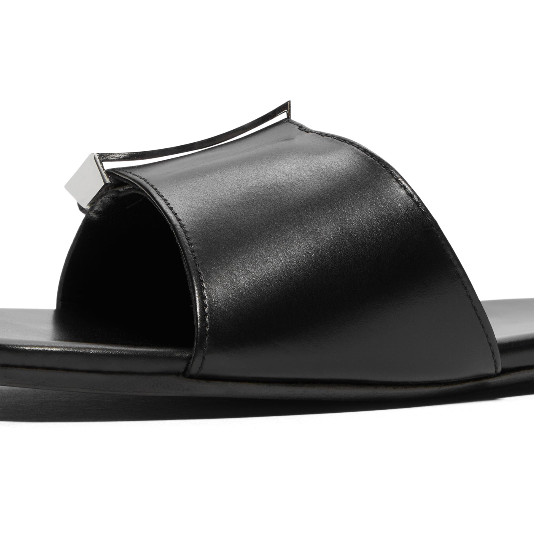 jude-floor-flat-ss25fo006bk001cl014-black-leather  Footwear