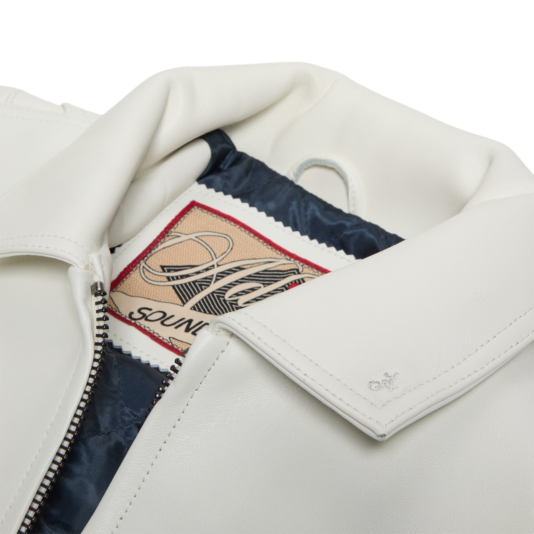 Adidem Asterisks Lambskin Jacket (White) Top