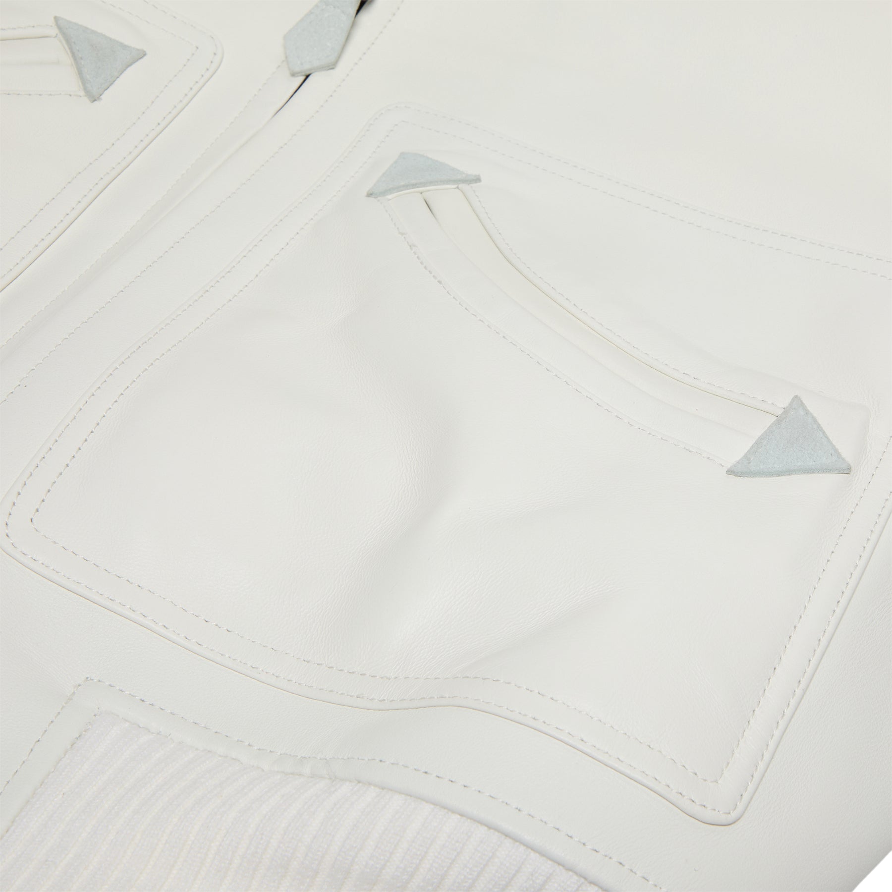 Adidem Asterisks Lambskin Jacket (White) Top