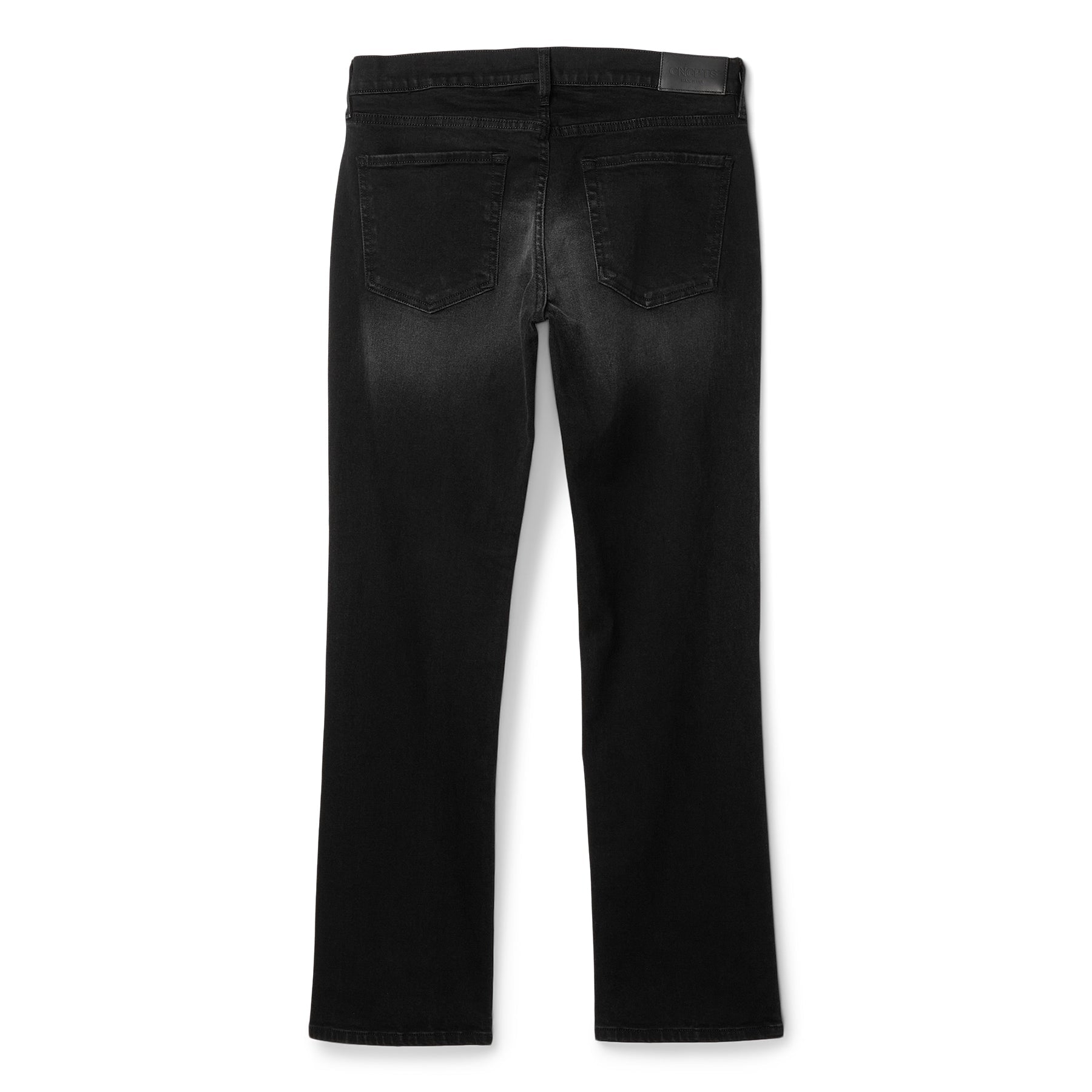 CNCPTS Washed Black Straight Denim (Black) Trousers
