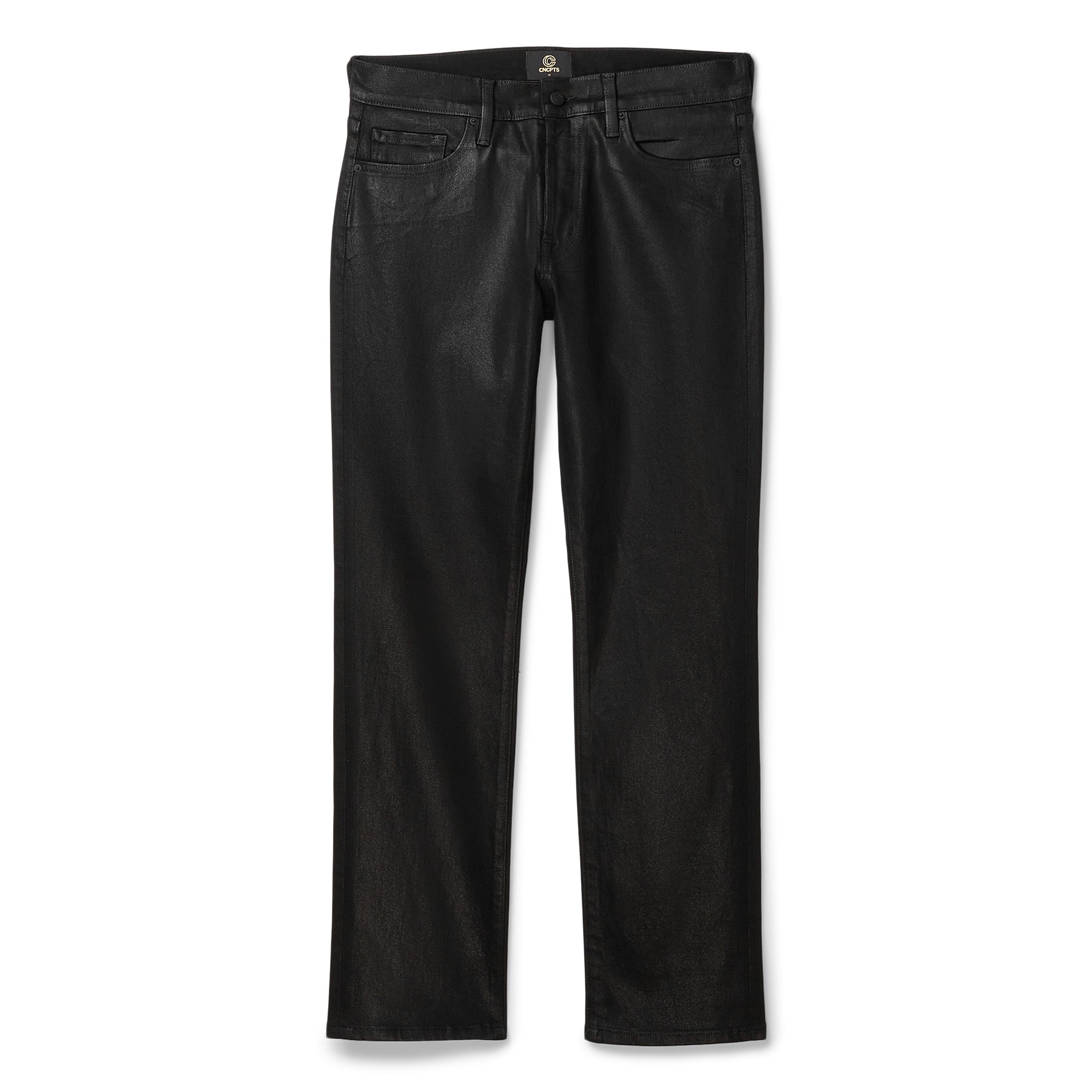 CNCPTS Coated Denim (Black) Trousers