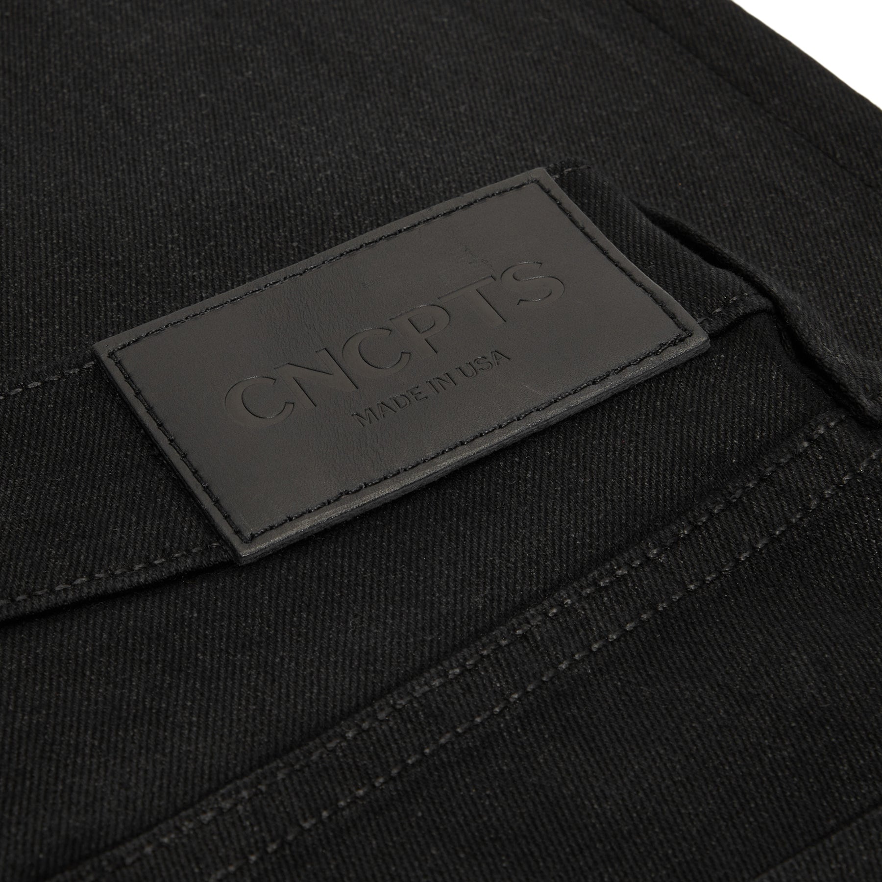 CNCPTS Coated Denim (Black) Trousers