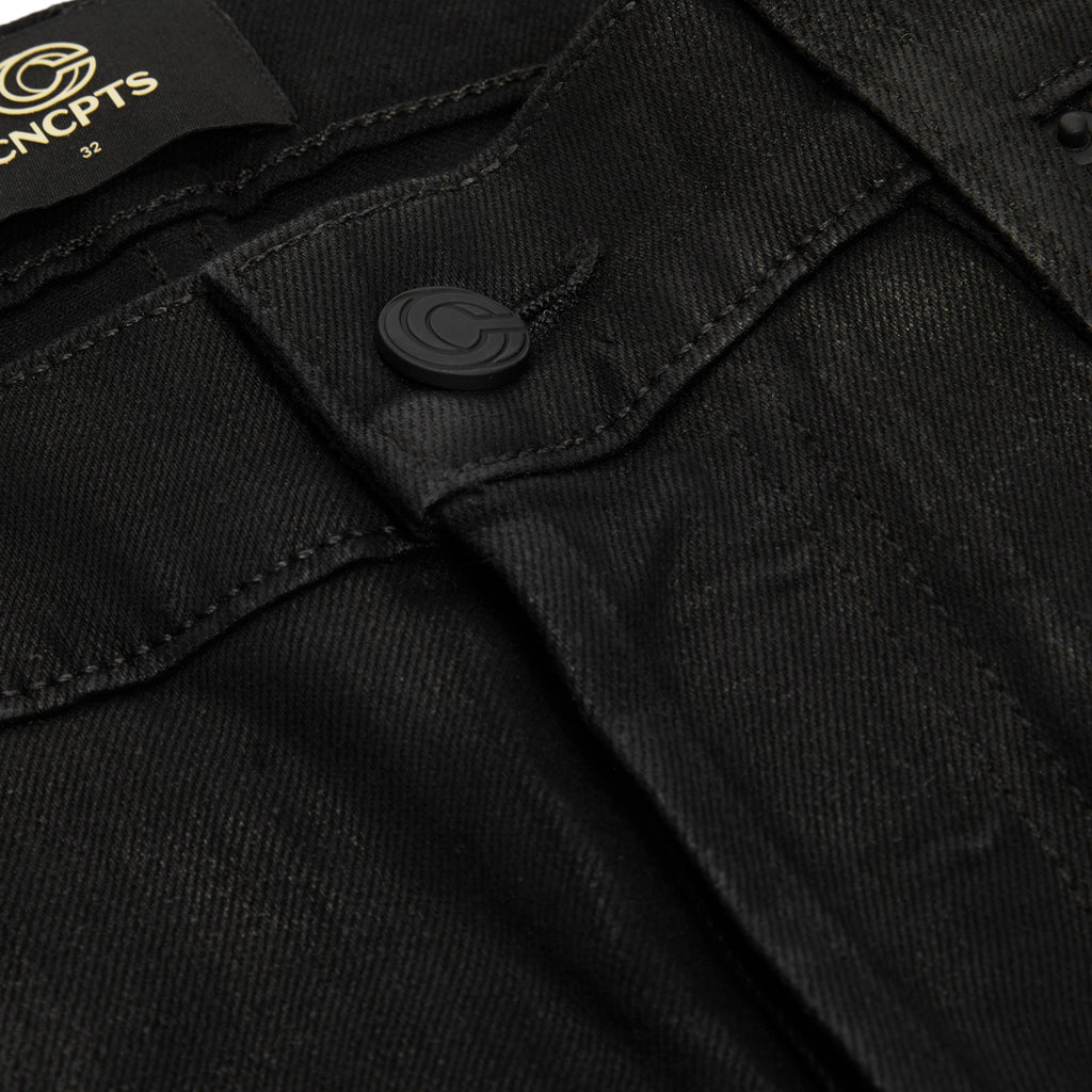 CNCPTS Coated Denim (Black) Trousers