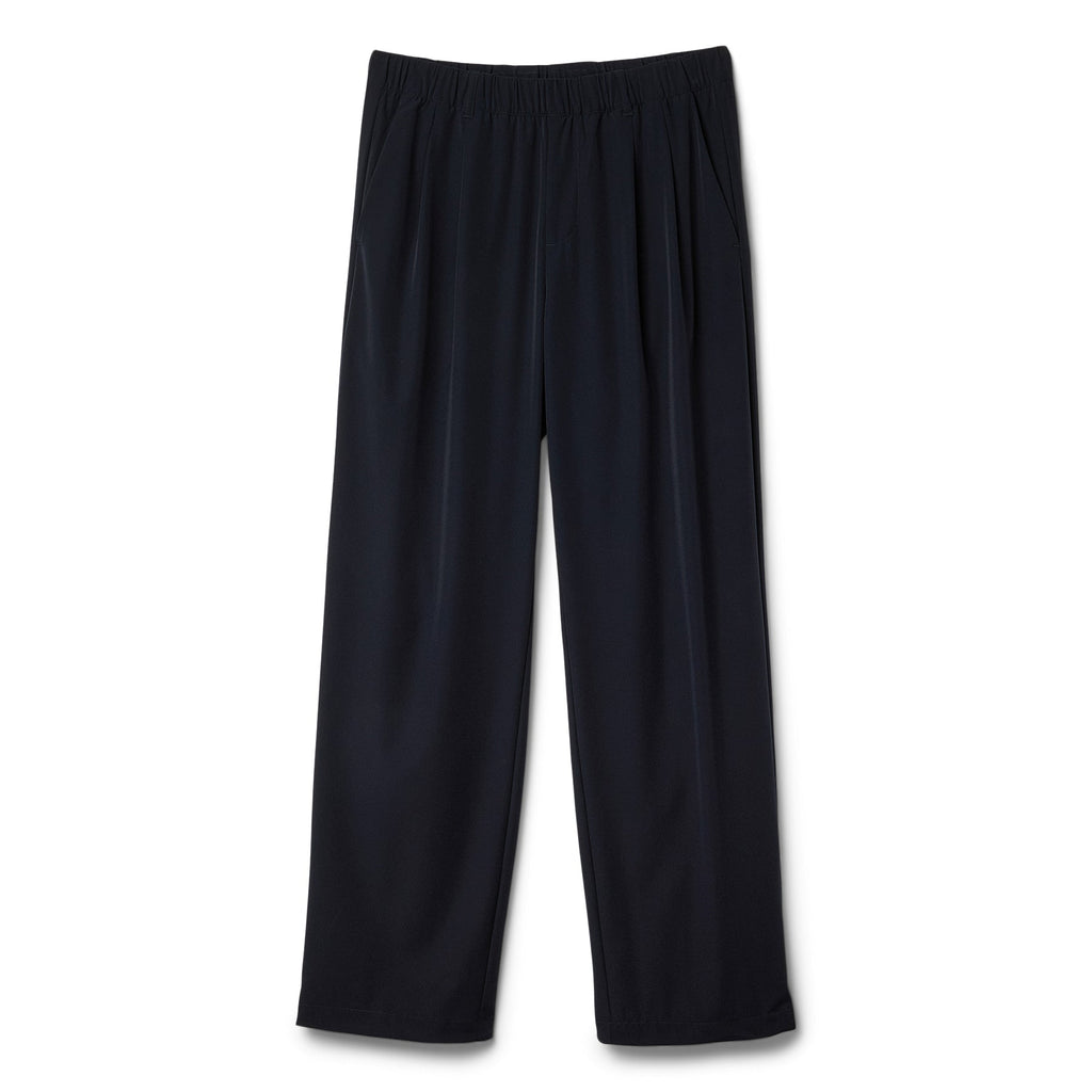 Dime Pleated Nylon Pants (Black) Trousers