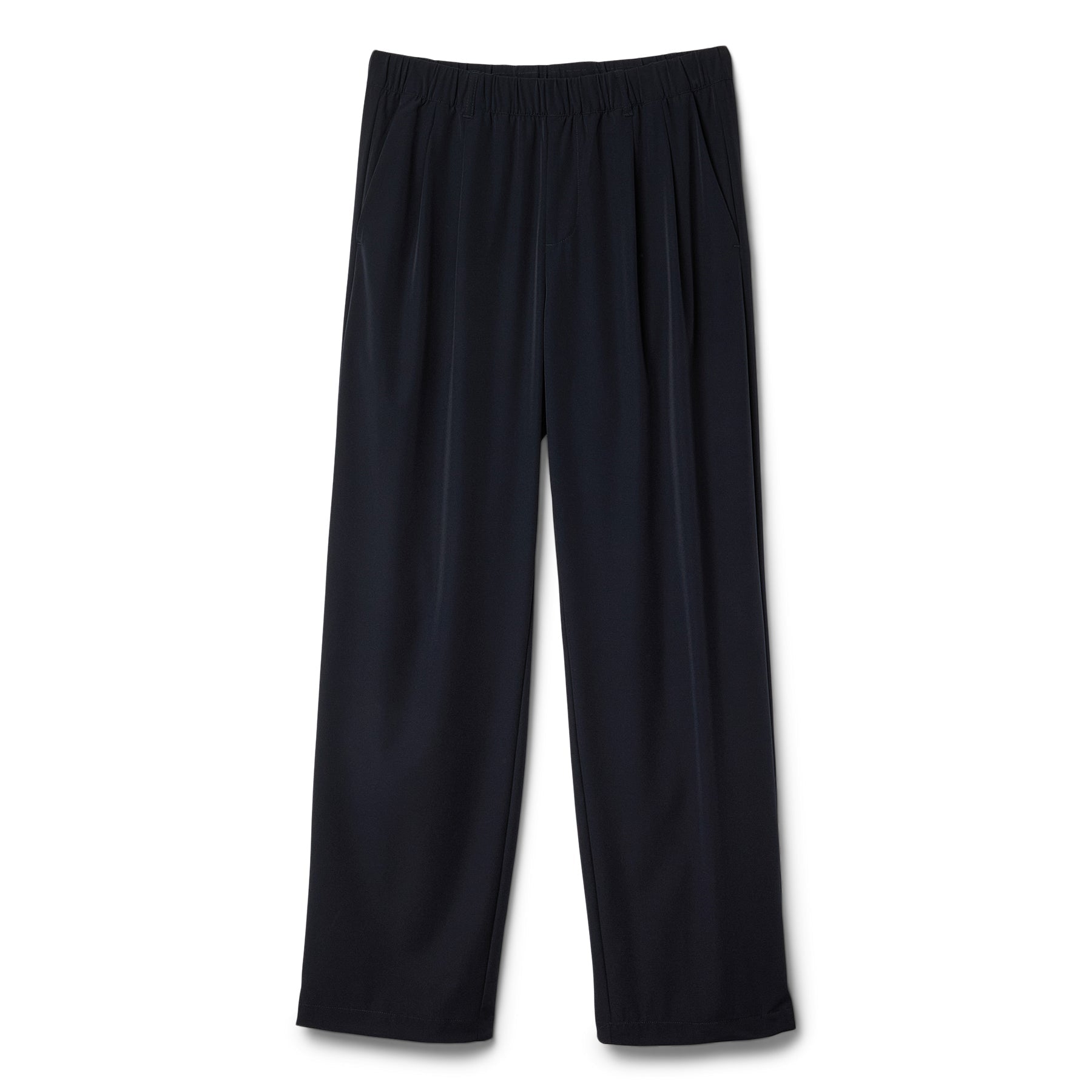 Dime Pleated Nylon Pants (Black) Trousers
