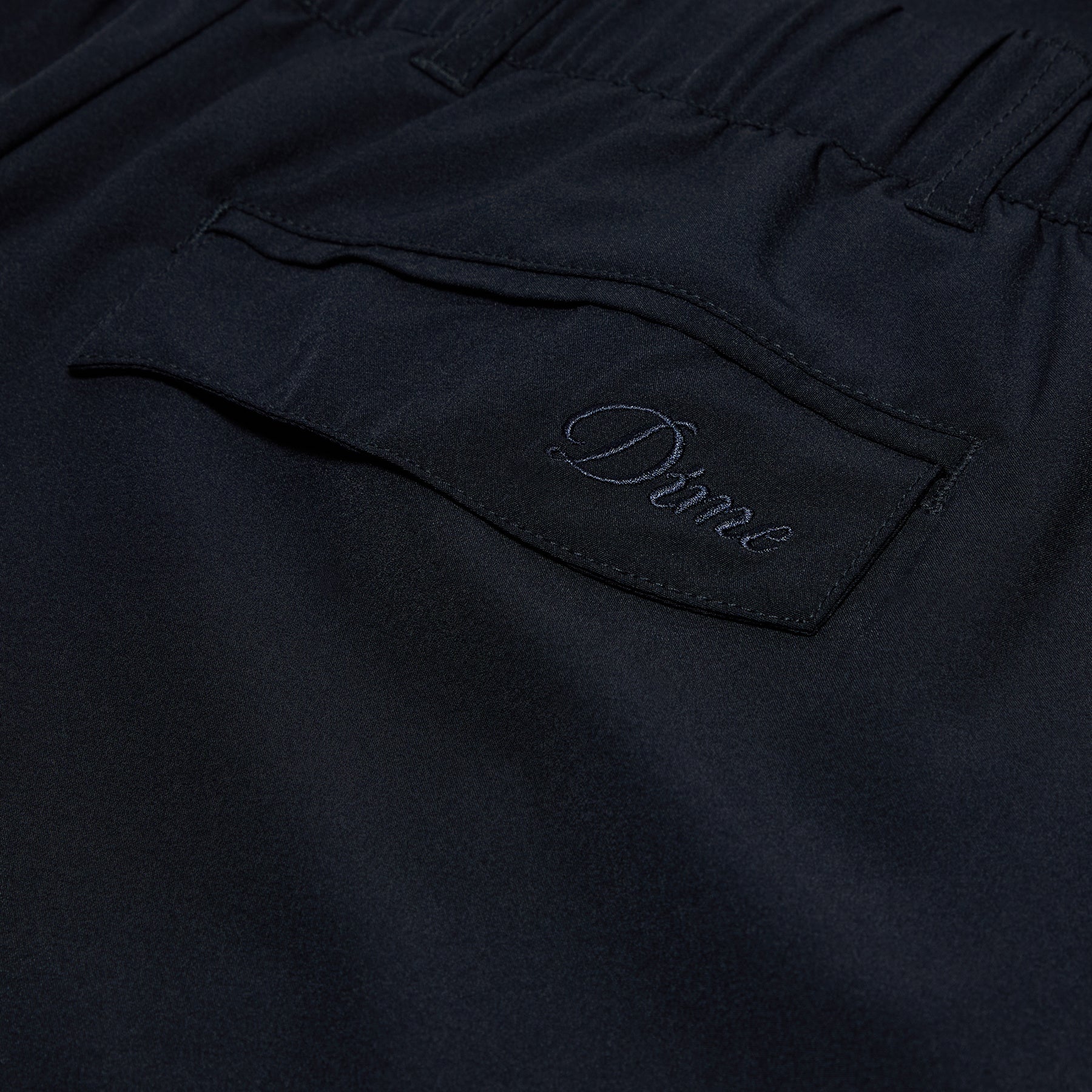 Dime Pleated Nylon Pants (Black) Trousers