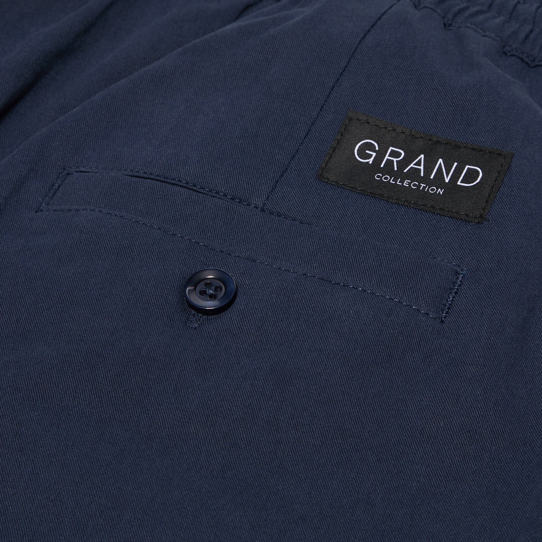 Grand Collection Cotton Pant (Navy) Trousers