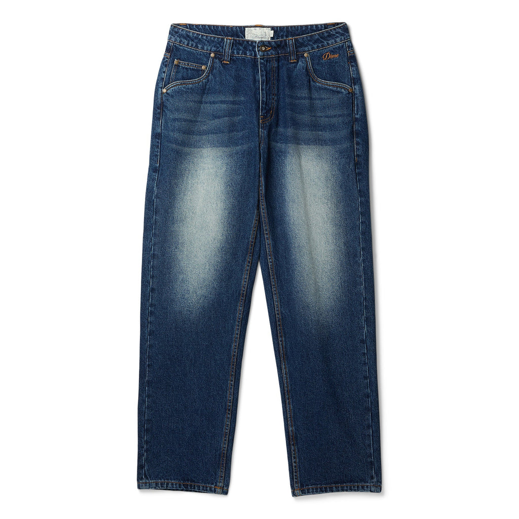 Dime Classic Relaxed Denim Pants (Faded Indigo) Trousers