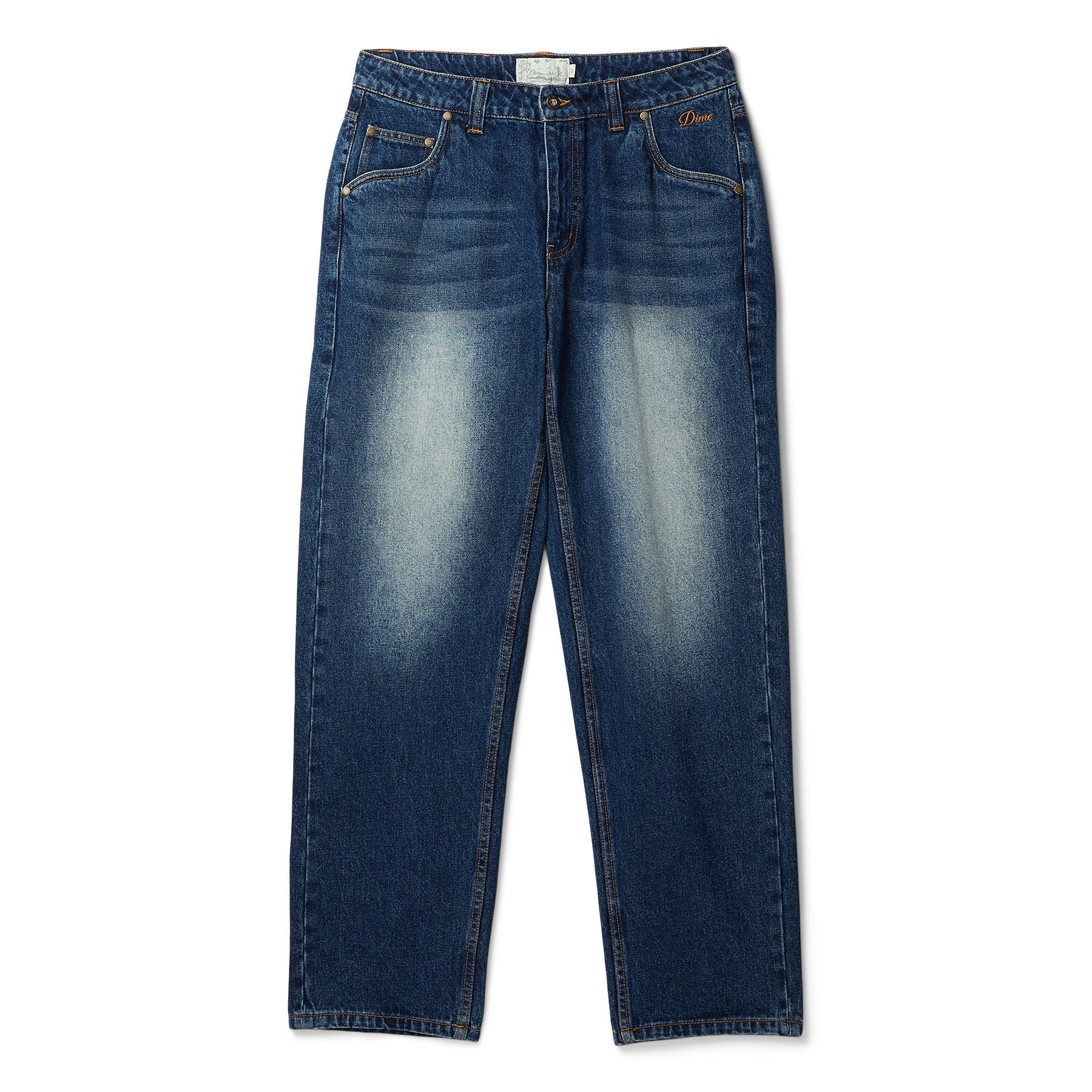Dime Classic Relaxed Denim Pants (Faded Indigo) Trousers