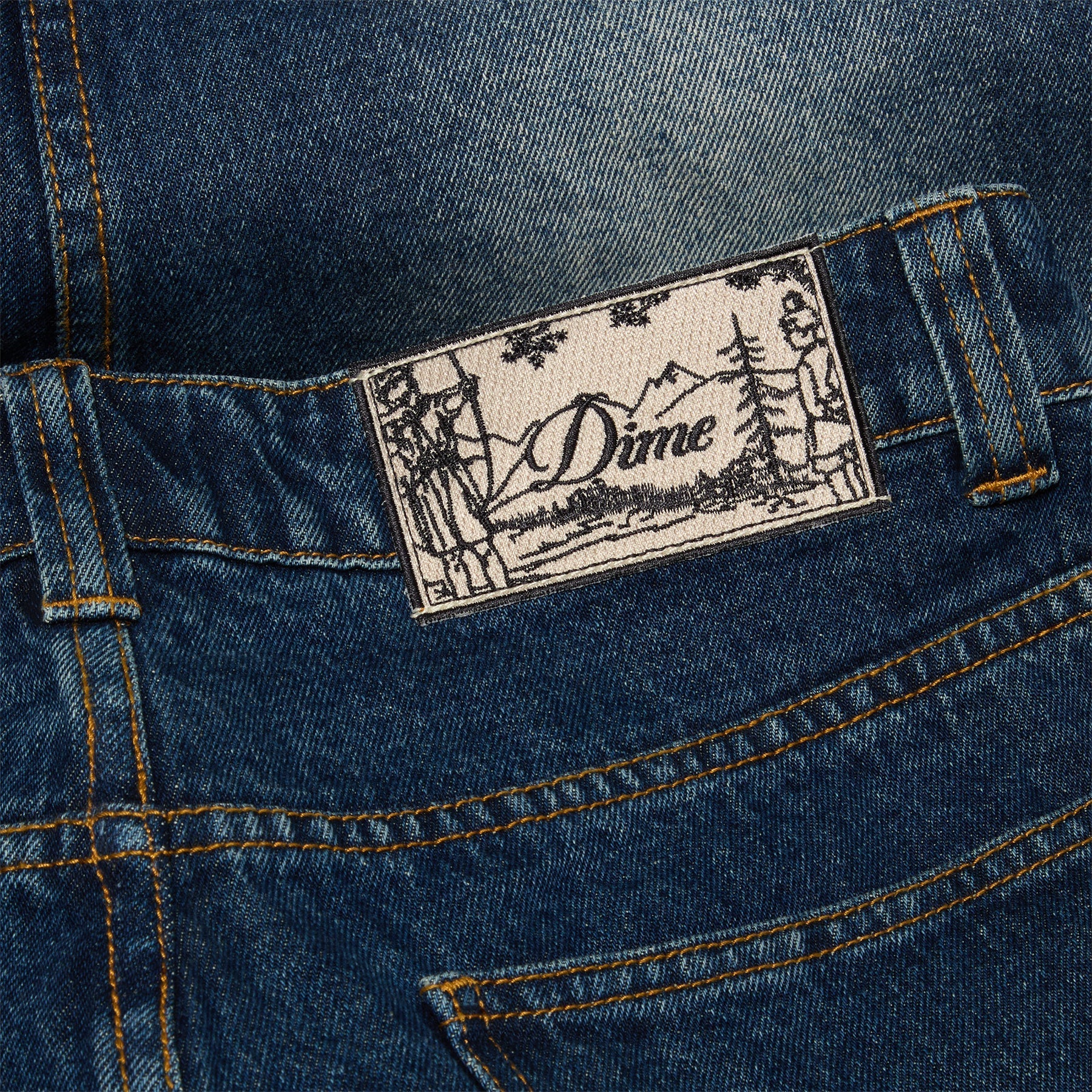 Dime Classic Relaxed Denim Pants (Faded Indigo) Trousers