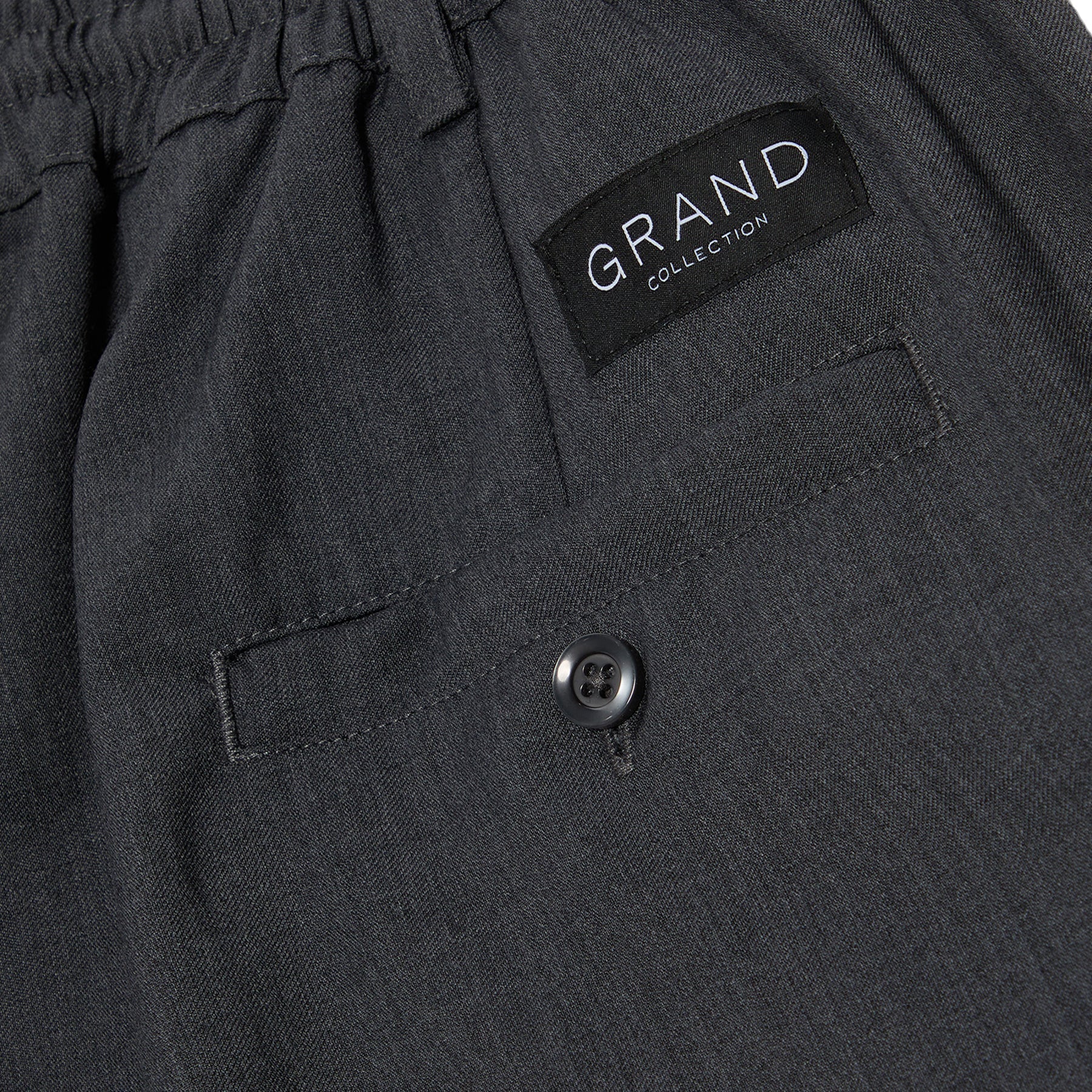 Grand Collection Wool Pant (Charcoal) Trousers