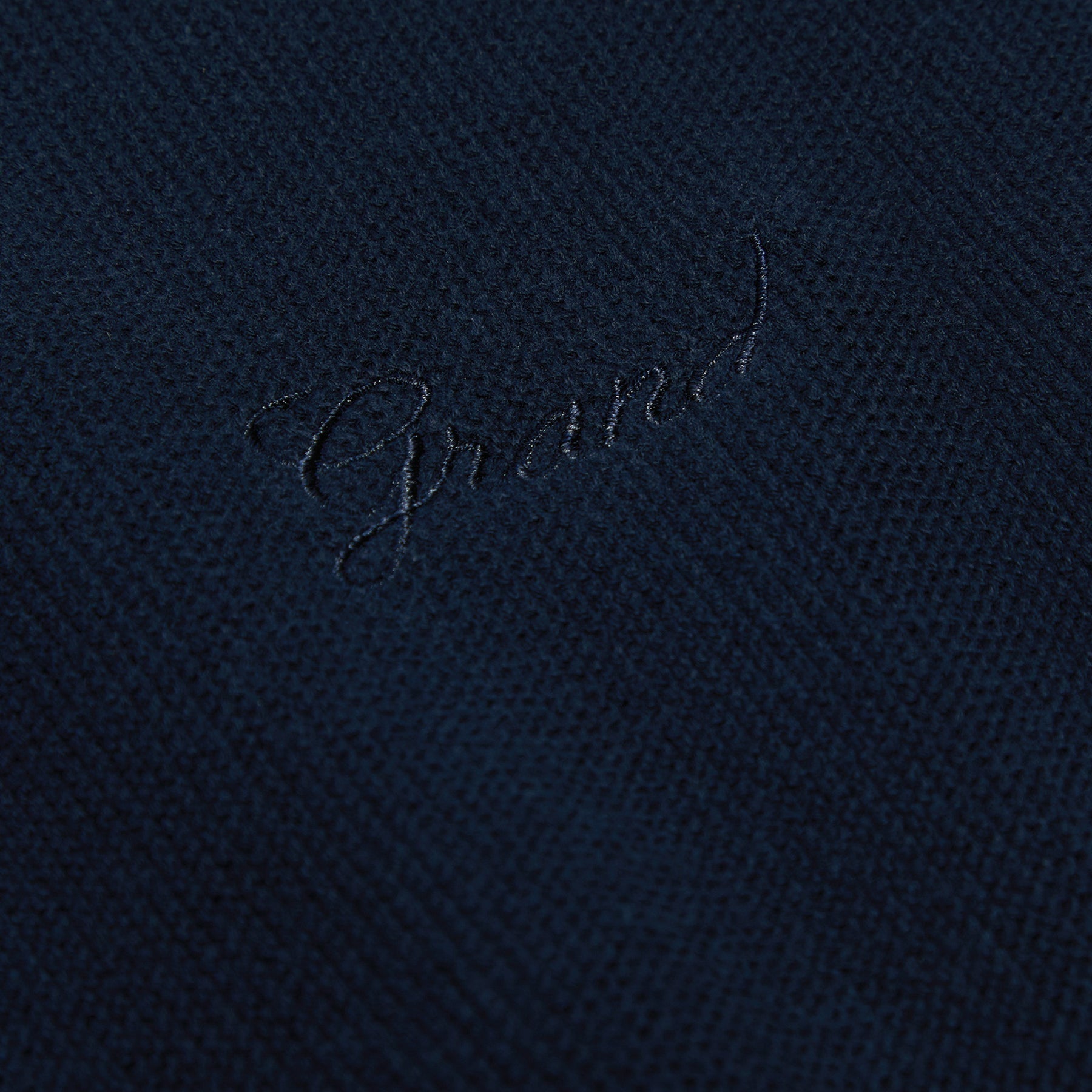 Grand Collection Knit Quarter Zip Sweater (Midnight Navy) Top