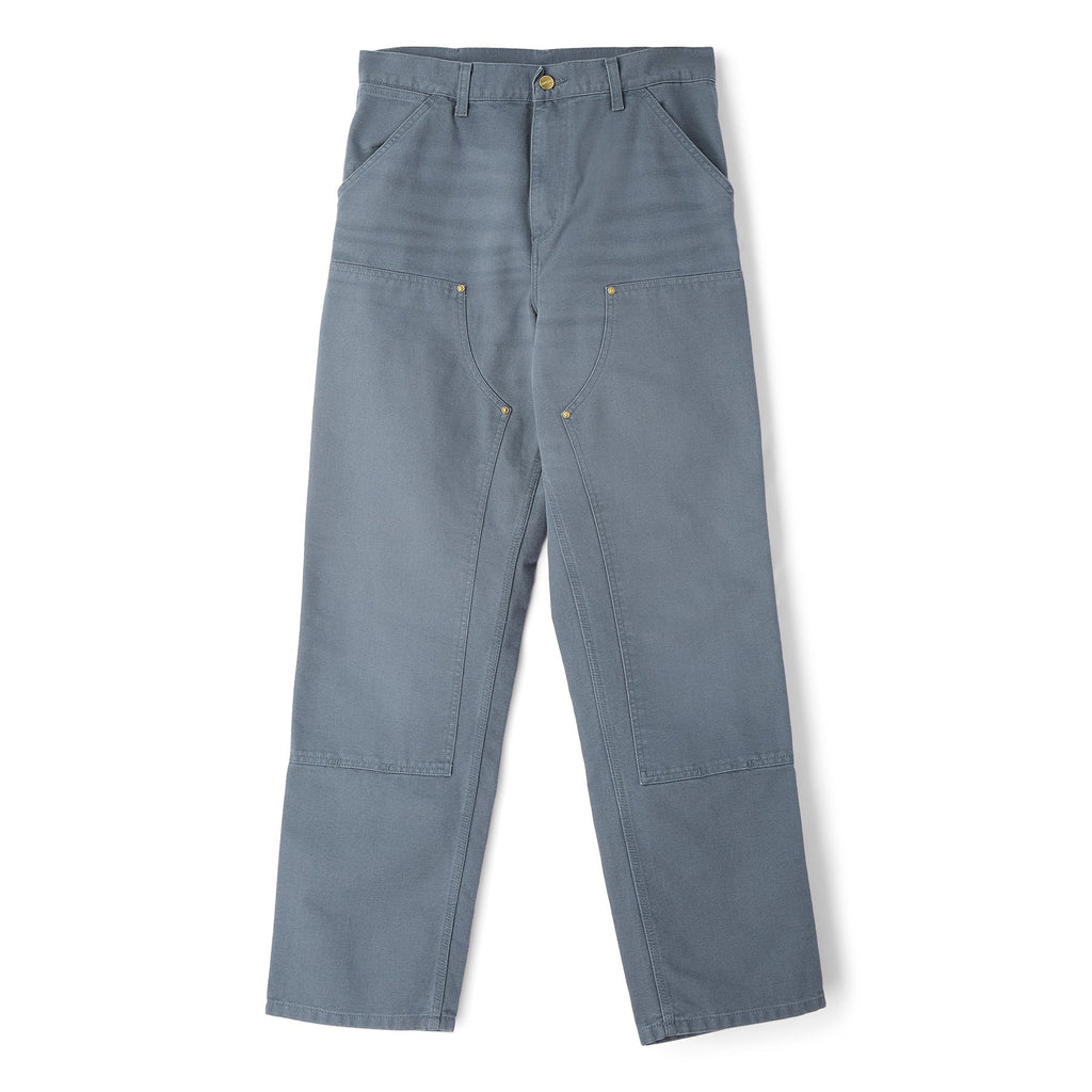 Carhartt WIP Double Knee Pant (Cozy Blue (Stone Canvas)) Trousers