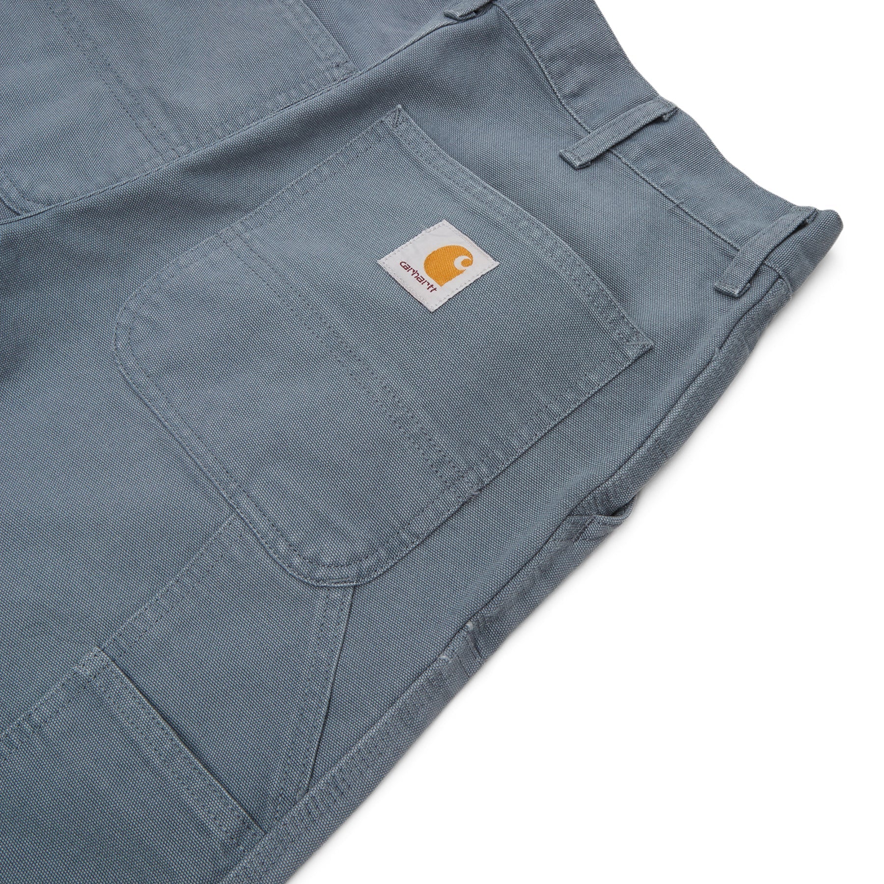 Carhartt WIP Double Knee Pant (Cozy Blue (Stone Canvas)) Trousers