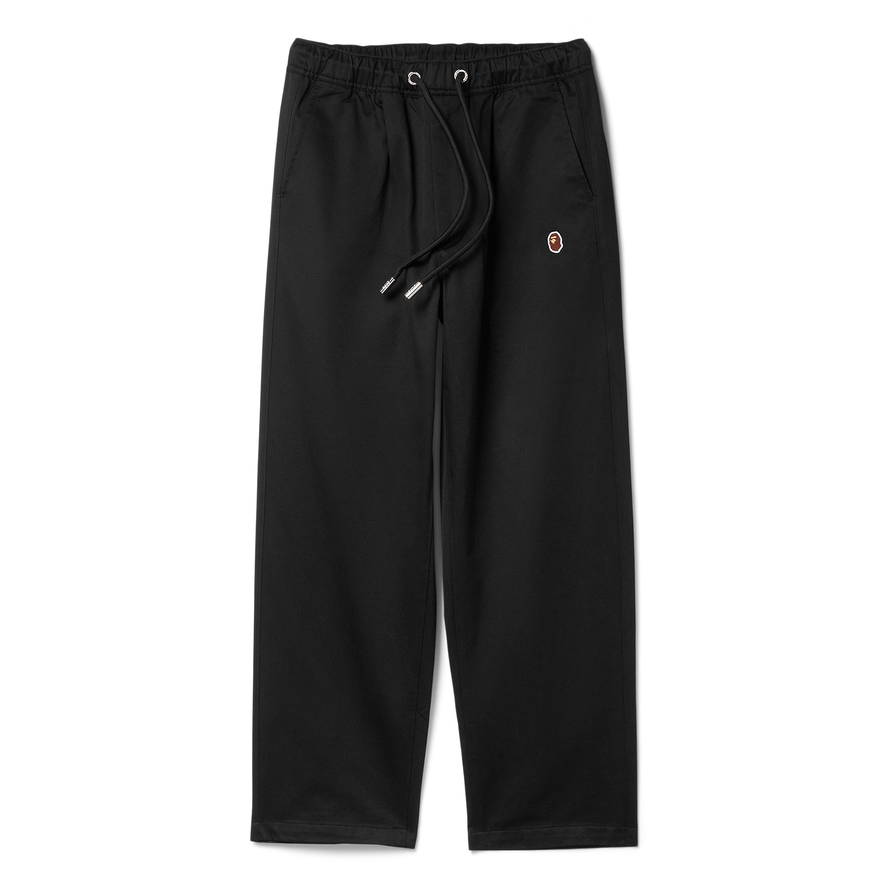 A Bathing Ape Head One Point Chef Pants (Black) Trousers