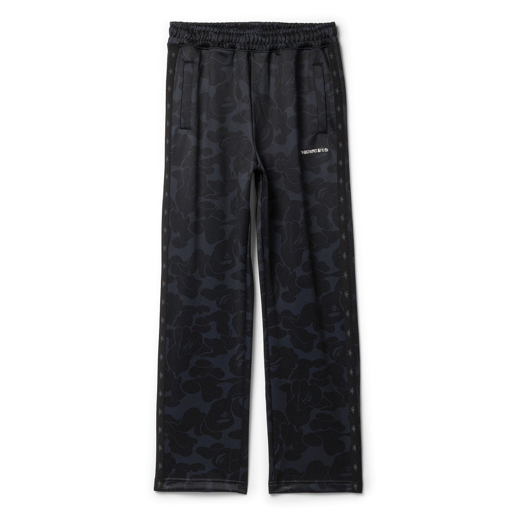 A Bathing Ape Solid Camo Bathing Ape Logo Relaxed Fit Sweat Pants (Black) Trousers