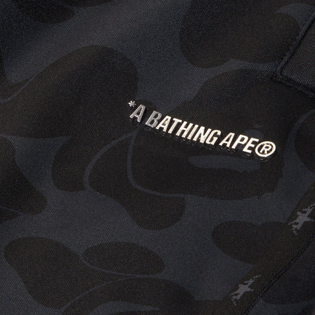 A Bathing Ape Solid Camo Bathing Ape Logo Relaxed Fit Sweat Pants (Black) Trousers