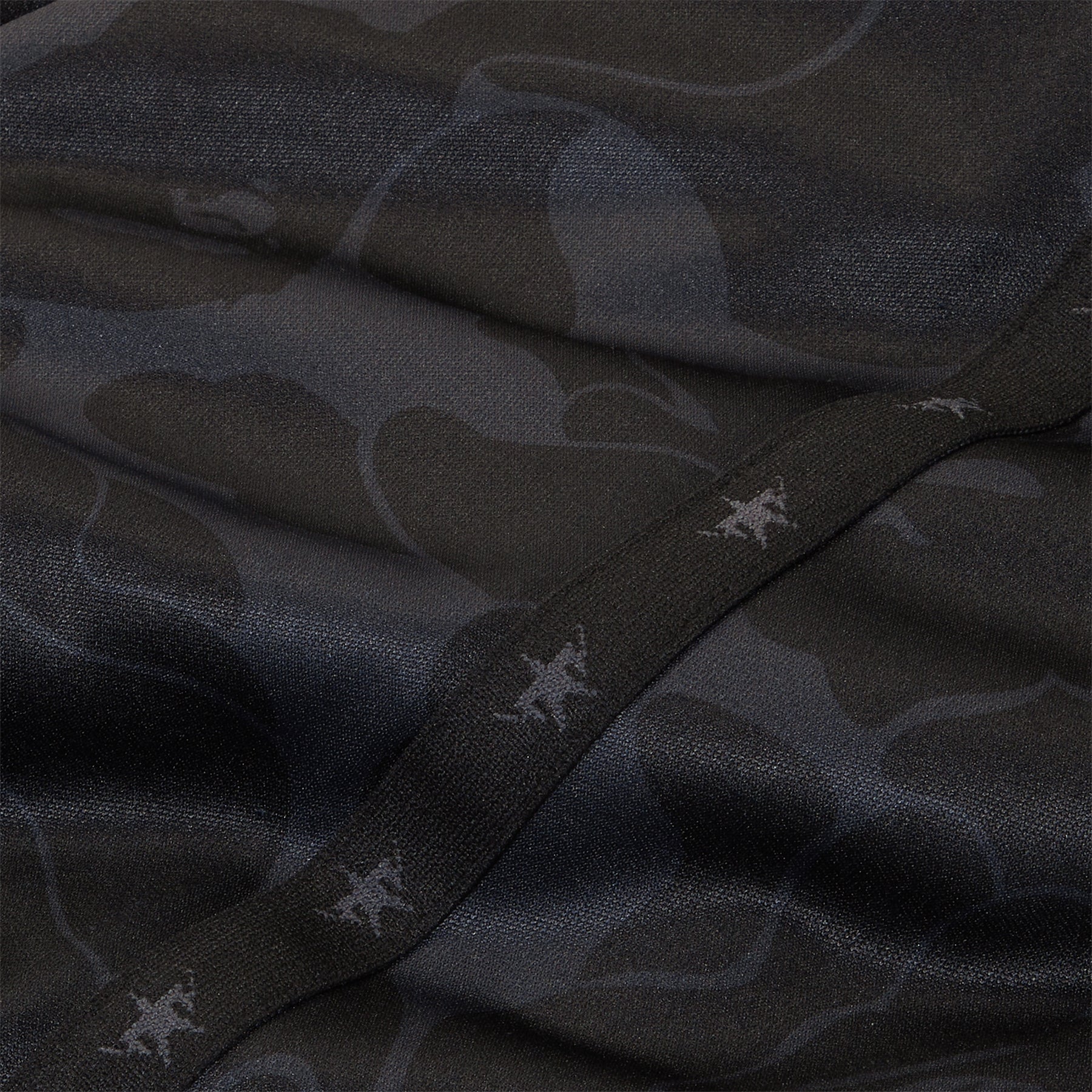 A Bathing Ape Solid Camo Bathing Ape Logo Relaxed Fit Sweat Pants (Black) Trousers
