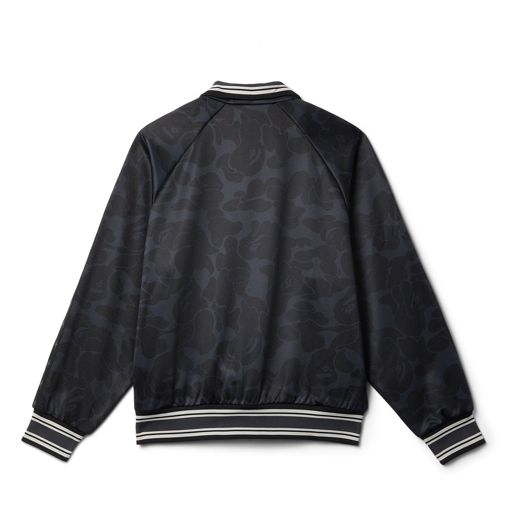 A Bathing Ape Solid Camo Bathing Ape Logo Relaxed Fit Track Jacket (Black) Top
