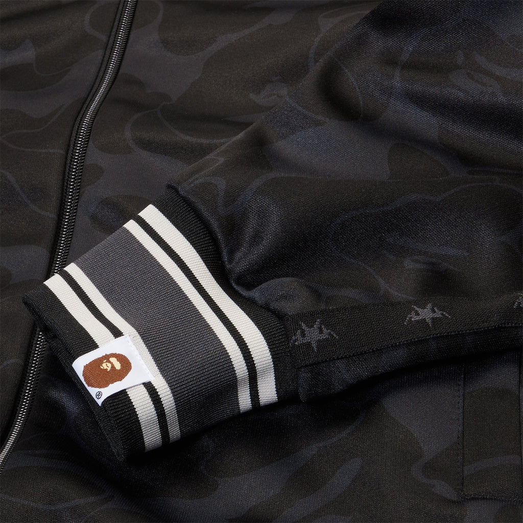 A Bathing Ape Solid Camo Bathing Ape Logo Relaxed Fit Track Jacket (Black) Top