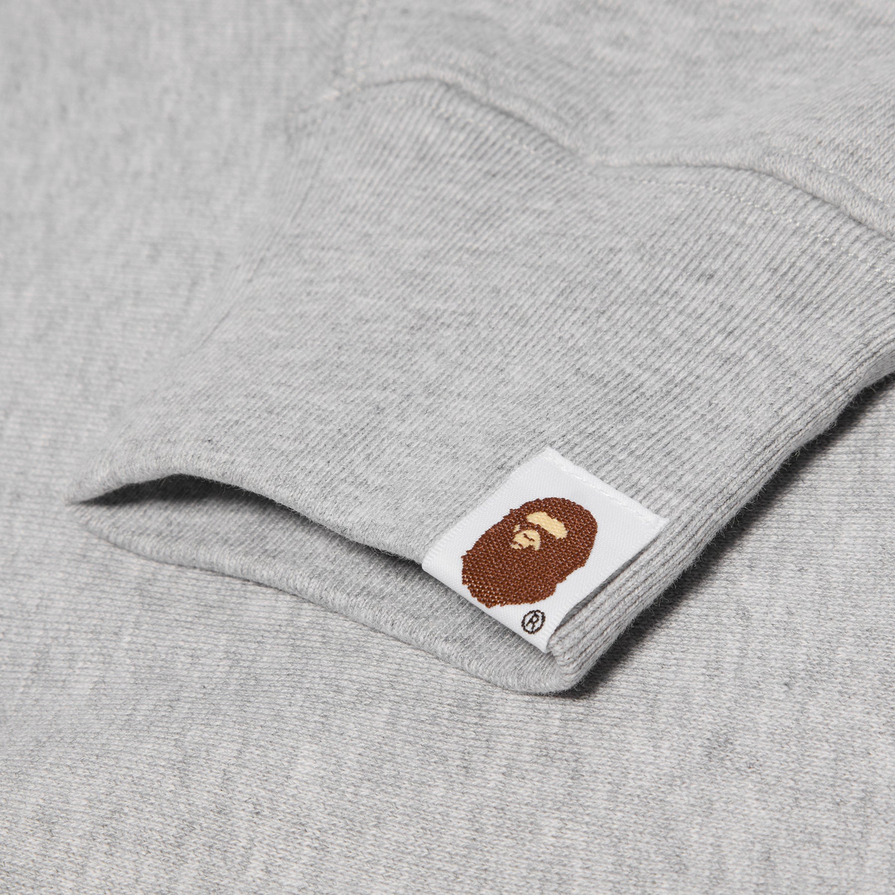 A Bathing Ape Map Camo College Relax Fit Crewneck Sweatshirt (Grey) Top
