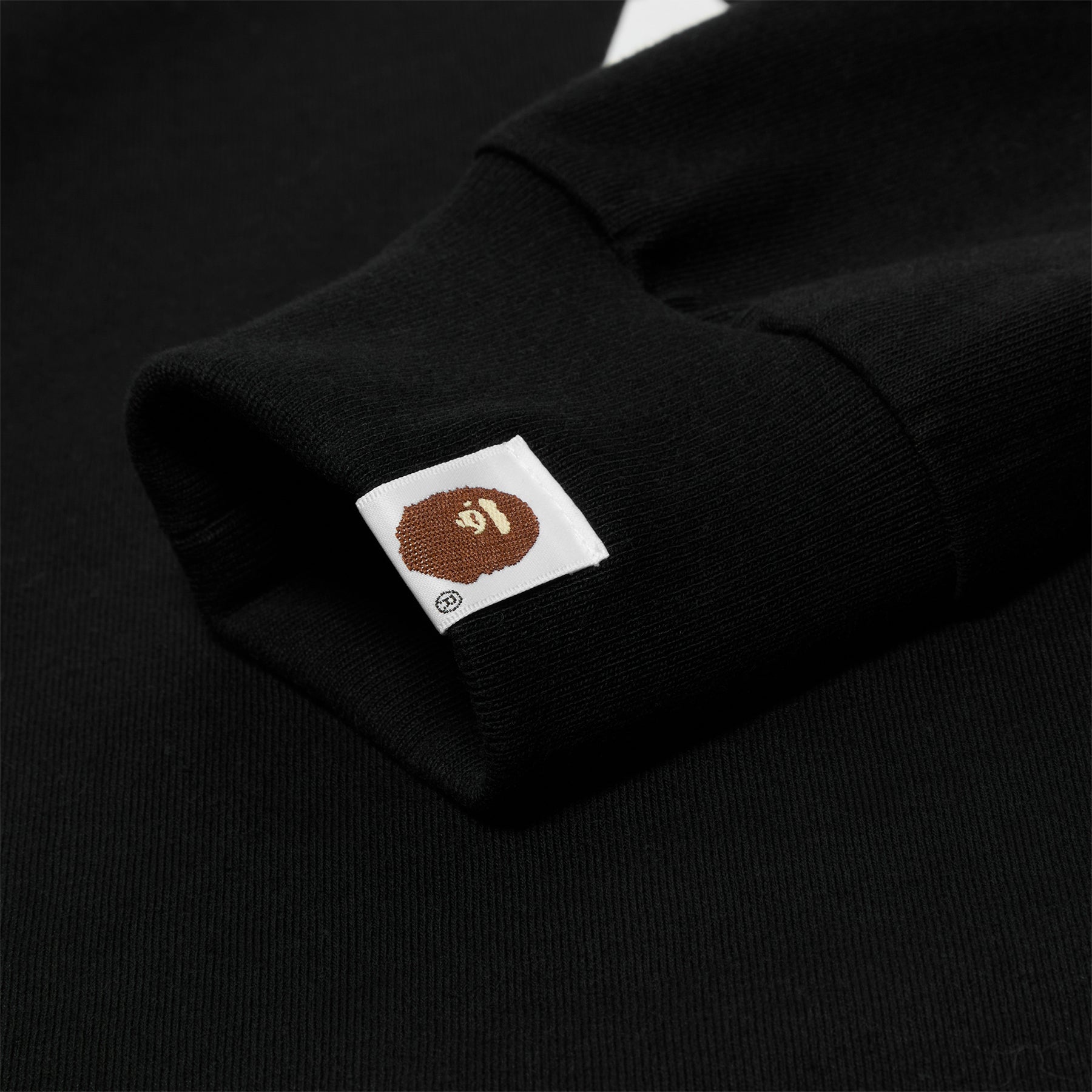 A Bathing Ape College Long Sleeve Tee (Black) Top