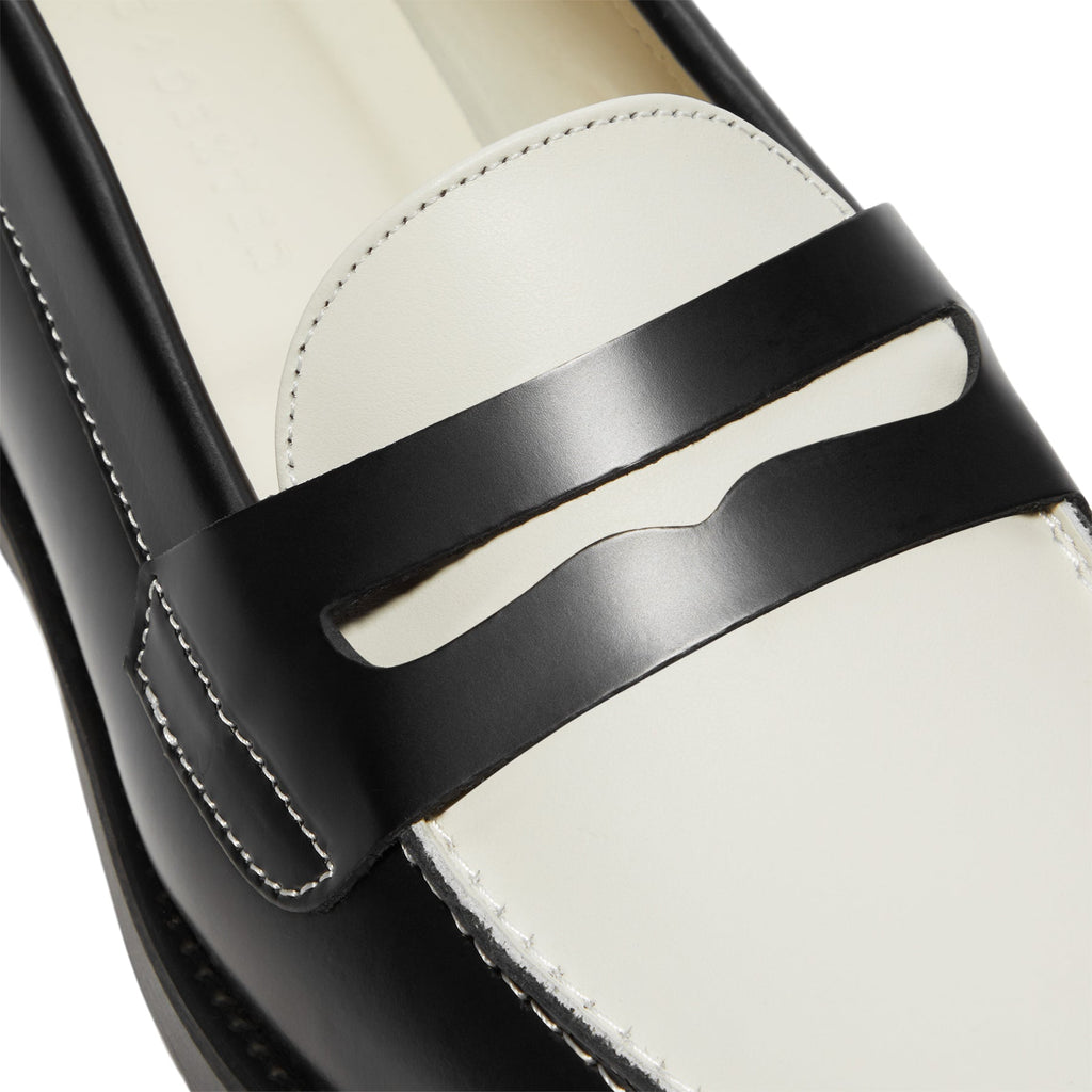 duke-dexter-wilde-black-white-penny-loafer-pwwbwpen-black-white  Footwear