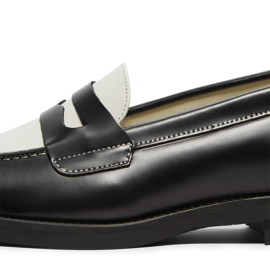 duke-dexter-wilde-black-white-penny-loafer-pwwbwpen-black-white  Footwear