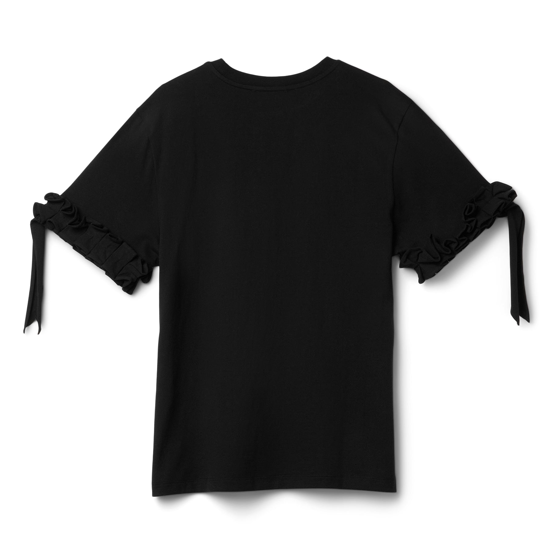 COPERNI Ruffle Logo Boxy T-Shirt (Black) Top