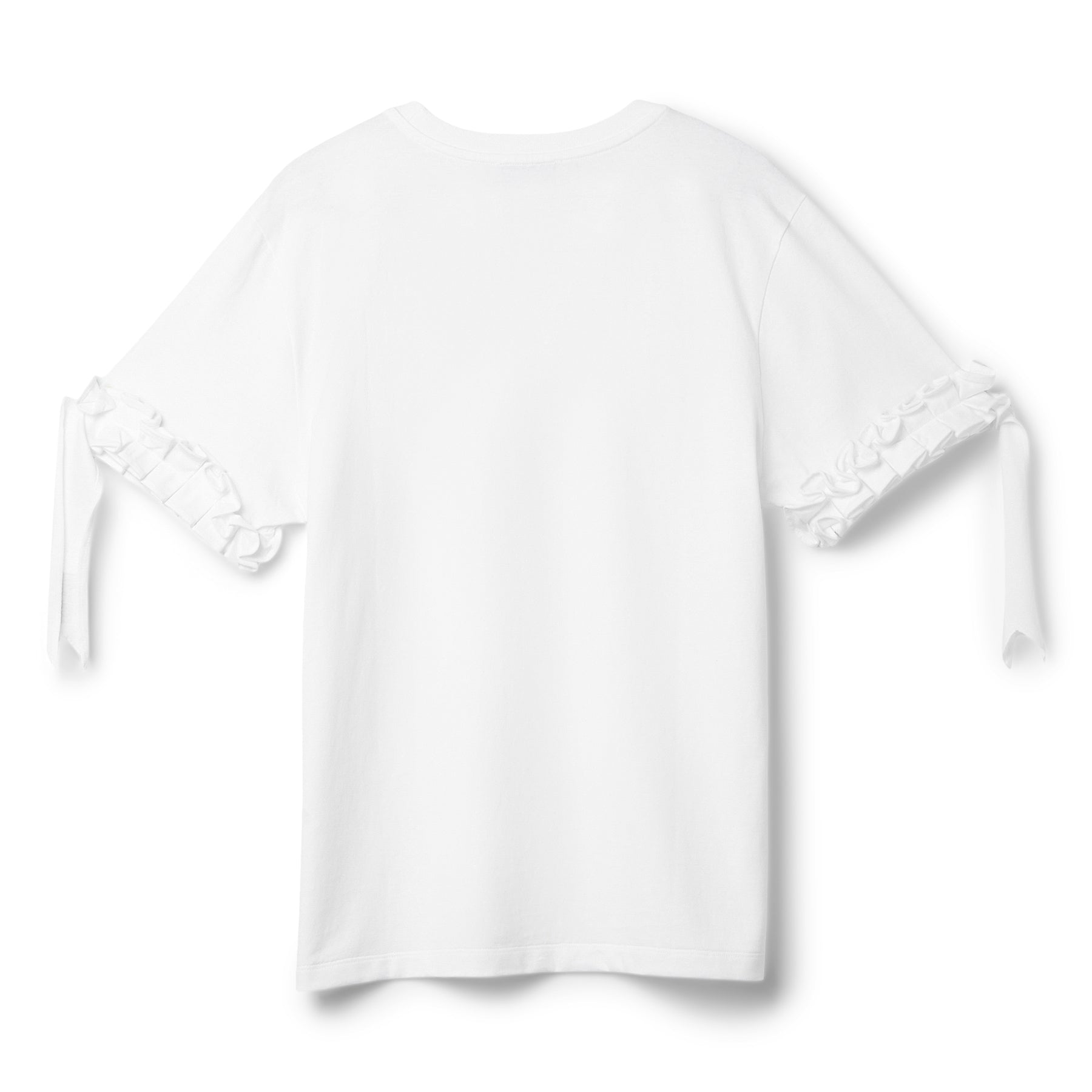 COPERNI Ruffle Logo Boxy T-Shirt (White) Top