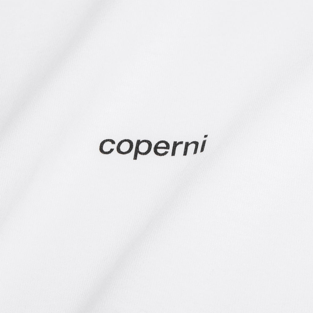 COPERNI Ruffle Logo Boxy T-Shirt (White) Top