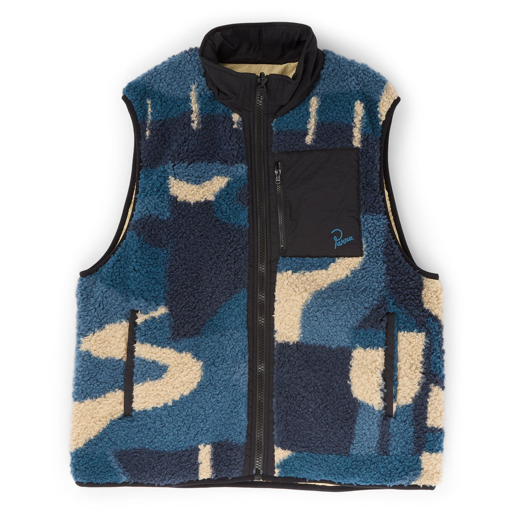 by Parra Infinite Bird Reversible Vest (Navy Blue) Top