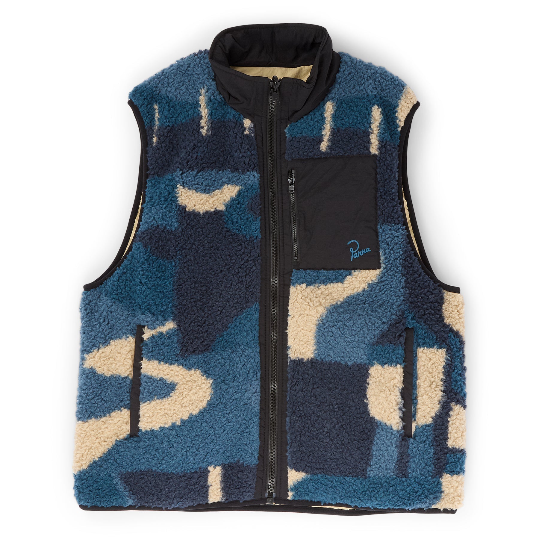 by Parra Infinite Bird Reversible Vest (Navy Blue) Top