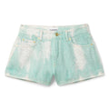 GANNI Overdyed Heavy Denim Shorts (Brook Green)