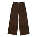 GANNI Overdyed Heavy Denim Baggy Jeans (Chicory Coffee) Trousers
