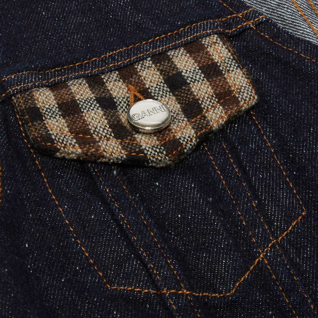 GANNI Neppy Denim Vest (Dark Blue Stone) Top