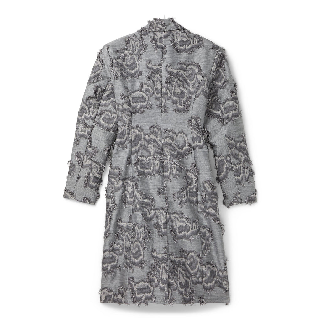 GANNI Fil Coupe Suiting Coat (Mockingbird) Top