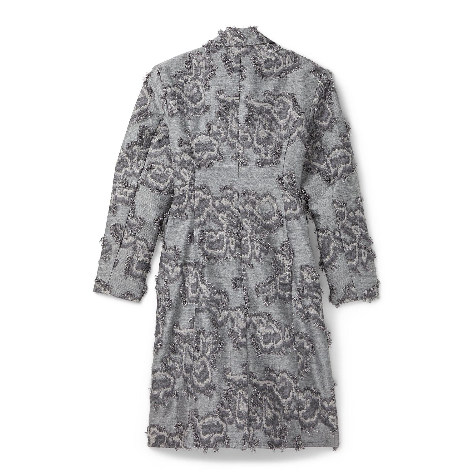 GANNI Fil Coupe Suiting Coat (Mockingbird) Top