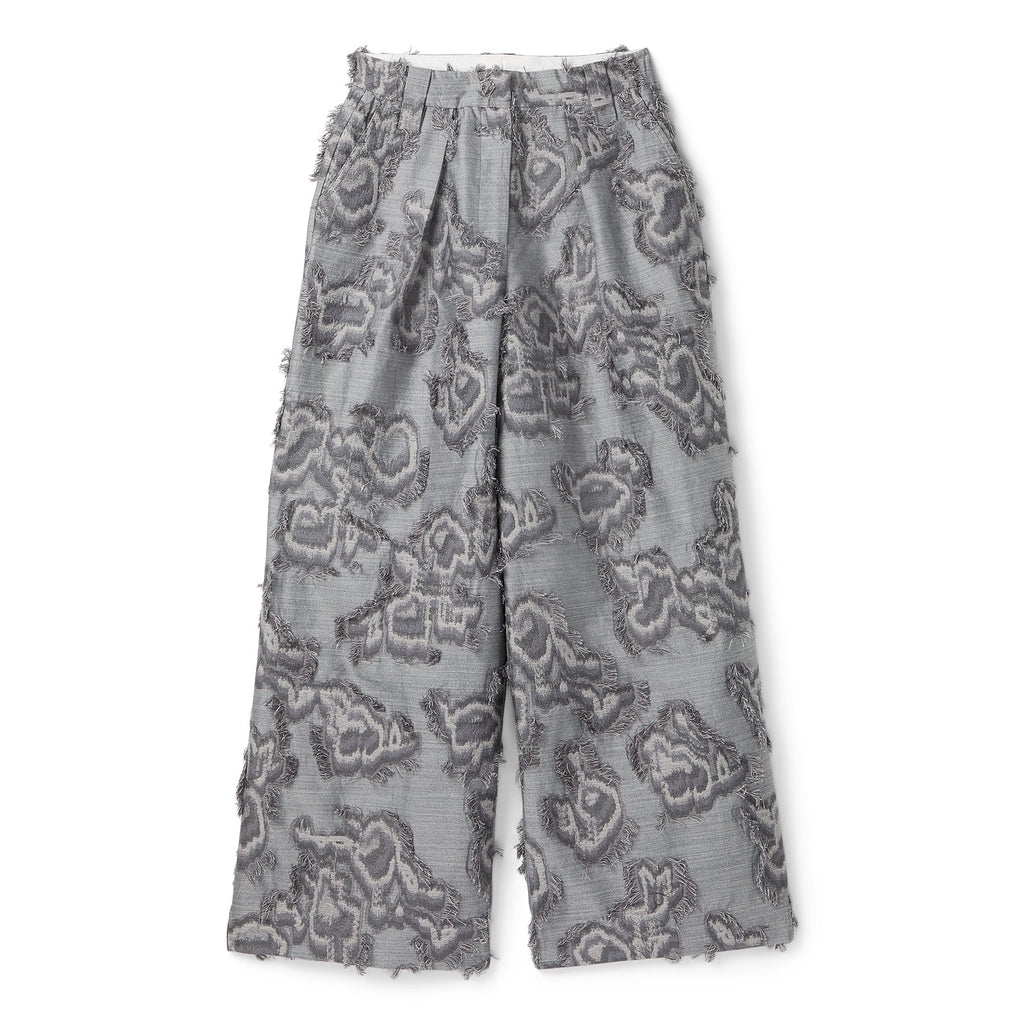GANNI Fil Coupe Suiting Big Pleat Pants (Mockingbird) Trousers