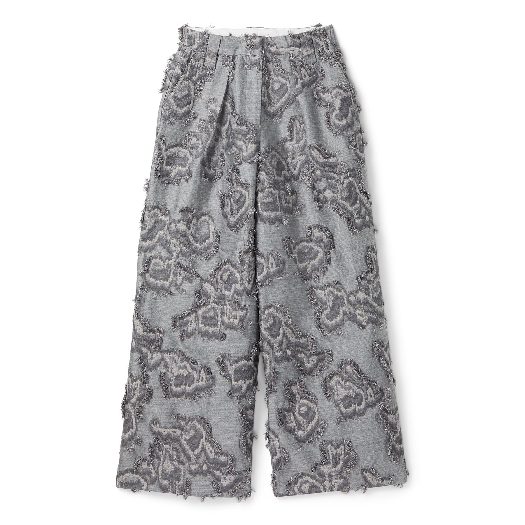 GANNI Fil Coupe Suiting Big Pleat Pants (Mockingbird) Trousers