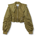 GANNI Duchesse Nylon Fitted Jacket (Boa) Top